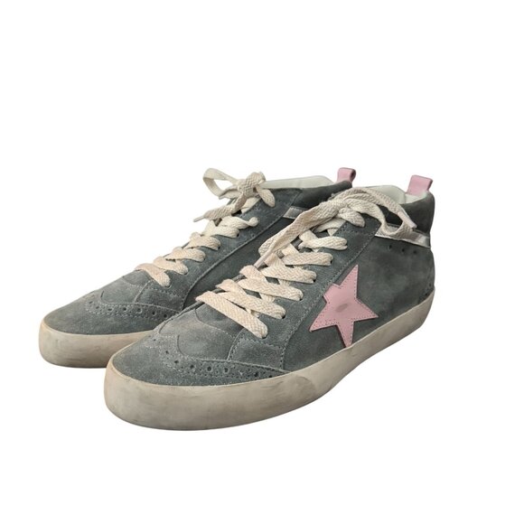 Golden Goose Shoes - Golden Goose Mid Star Sneakers In Blue/Pink Women's Italy, Size 41 WORN ONCE